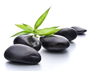Zen pebbles. Stone spa and healthcare concept.