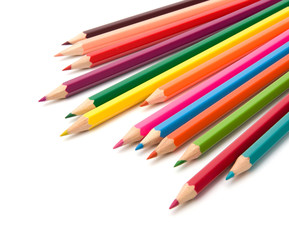 Colouring crayon pencils