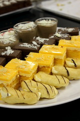 miniature decorative desserts