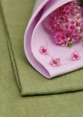 Table préparée textile coton