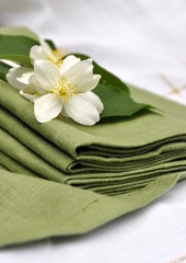 Obraz na płótnie Canvas Ręczniki bawełniane Seringat kwiat