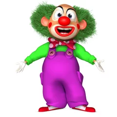 Türaufkleber Süße Monster Cartoon-Clown