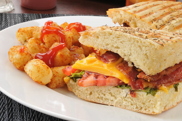 BLT Panini with cheese