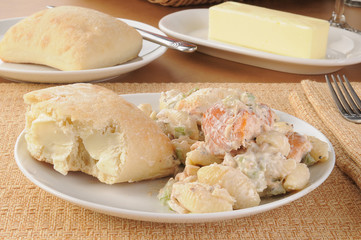 Salmon and pasta salad