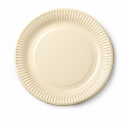 Empty white dish