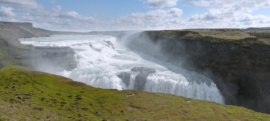 Gullfoss waterfall , Iceland
