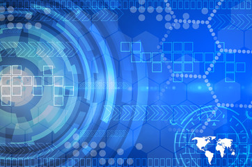 A Global Business Abstract blue Background Art Texture