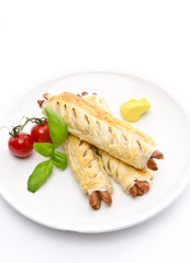 frankfurter and puff pastry
