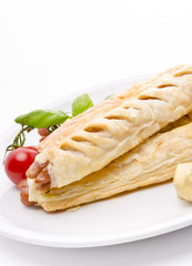 frankfurter and puff pastry