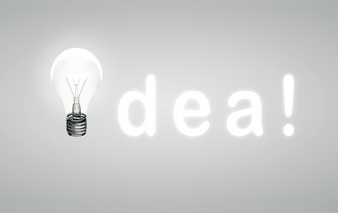 idea and lamp