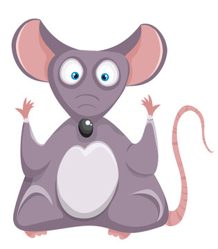 Cartoon rat. Mouse.
