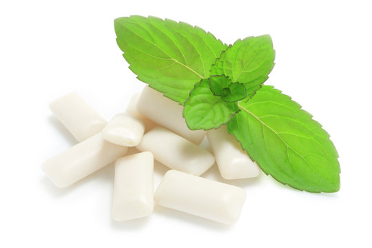 Chewing-gum &agrave; la menthe