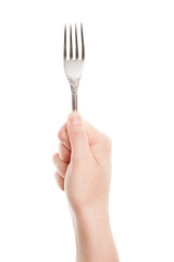 Fork in hand