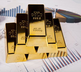 Pyramid from Golden Bars