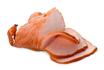 Thinly sliced ham
