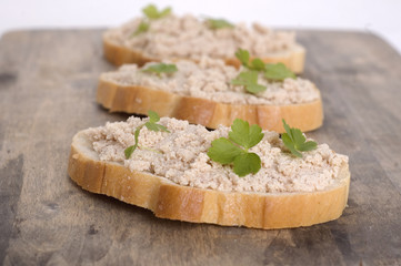 sandwishes with fish paste