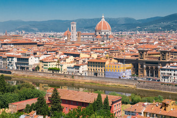 Fototapeta na wymiar Widok Florencji, Włochy