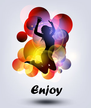 jumping girl