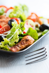 Closeup of chicken salad