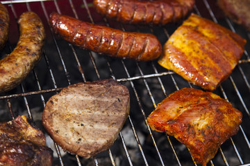 Cooking on the barbecue grill