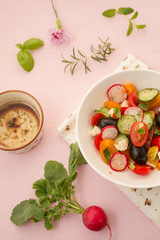 Fresh vegetable salad