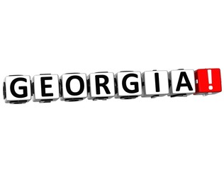 3D Georgia Button Click Here Block Text