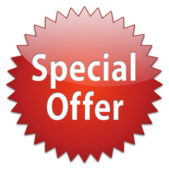 sticker red special offer
