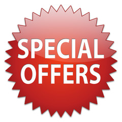 sticker red special offers - obrazy, fototapety, plakaty