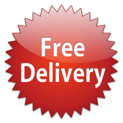 sticker red free delivery