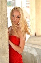 Fototapeta premium Beautiful woman with magnificent hair