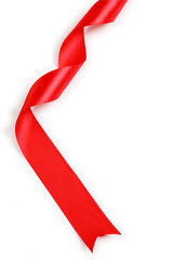 Red Support Ribbon on white background