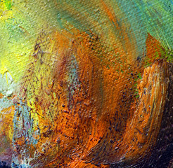 oil paint on a canvas,  abstract background © Mikhail Zahranichny