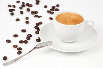 Una taza de cafe
