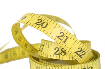 measure tape on white