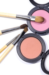 new makeup set isolated on white