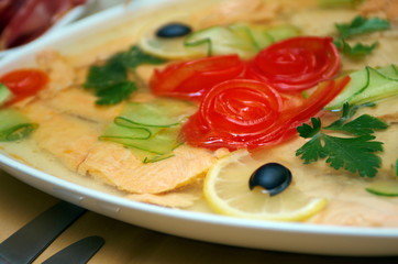 Aspic from salmon