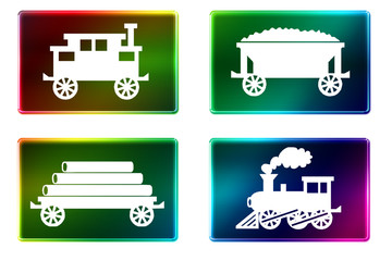 Rectangulo formas trenes