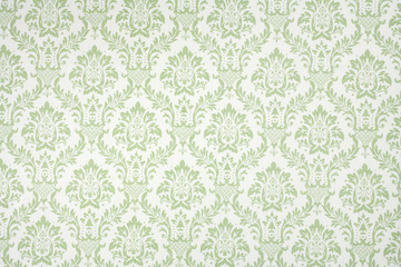 Light Green Fleur de Lis Fabric © Catherine Murray