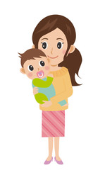 子育てする女性/悩む