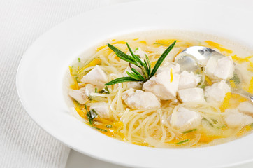 Bowl of Chicken vegetable Soup