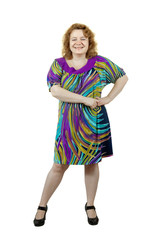 Happy ugly woman