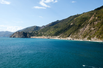 Fototapeta na wymiar Cinque Terre-coast między Manaroli i Corniglia