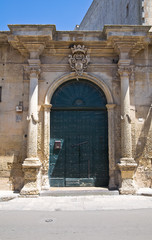 Moschettini palace. Martano. Puglia. Italy.
