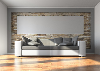 Sofa mit Panoramabild