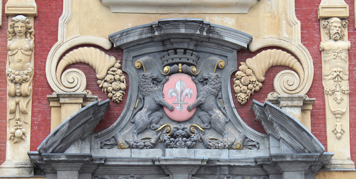 L'embléme de Lille sur la Vielle Bourse