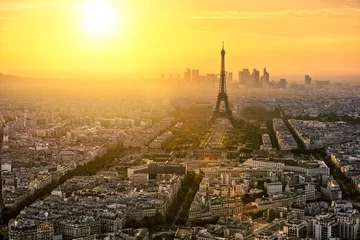 Gordijnen Paris Tour Eiffel © Beboy