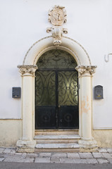 Fototapeta na wymiar Historyczny pałac. Corigliano d'Otranto. Apulia. Włochy.