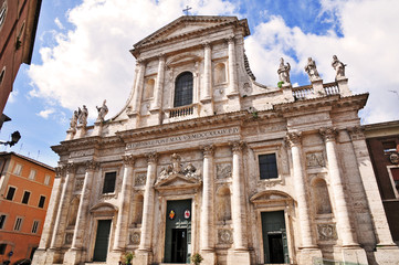 Fototapeta na wymiar Rzym, Bazylika San Giovanni Battista dei Fiorentini