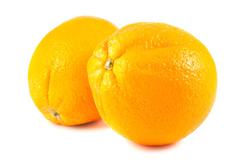 Pair of ripe grapefruits