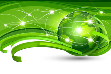 Green Planet. Vector illustration